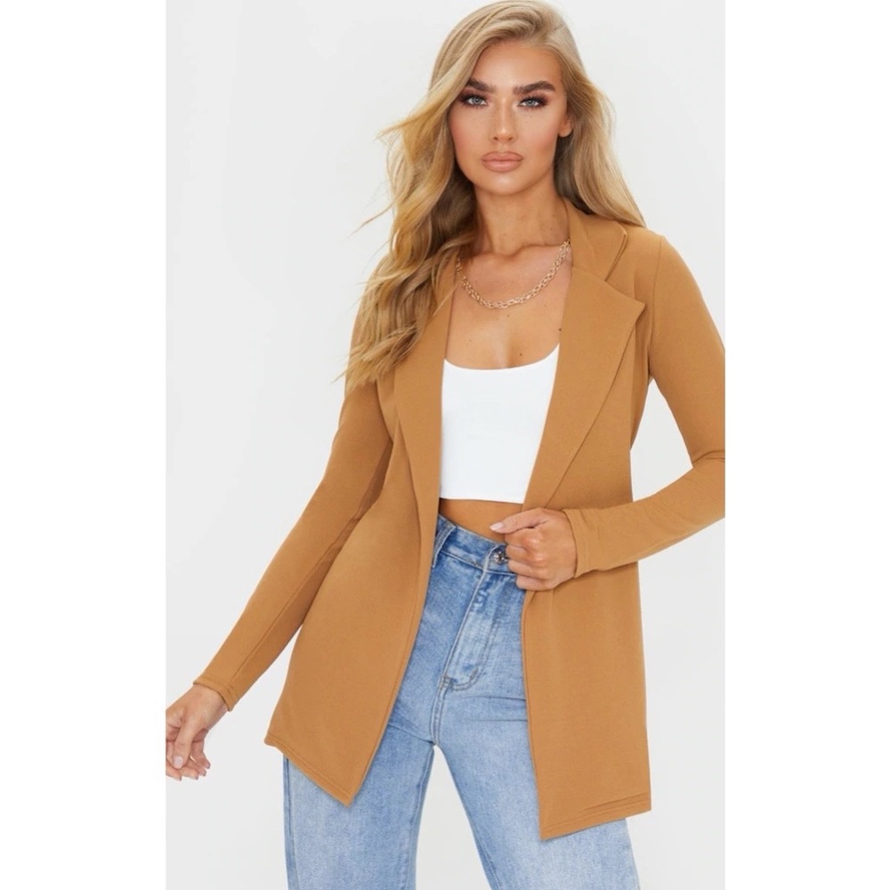 NEW Camel Longline Blazer